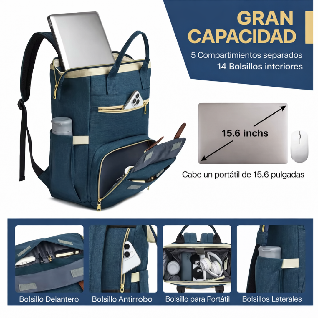 Mochila Moderna con Compartimento Térmico